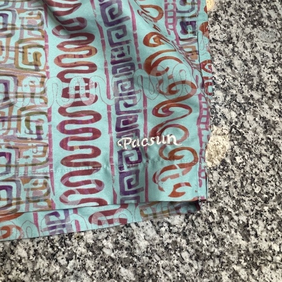 PacSun Boho Tribal Print Swim Trunks men’s - Picture 2 of 10